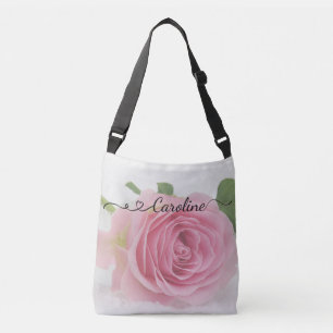 Rosa Rose & Wirbel Totbeutel Tragetaschen Mit Langen Trägern