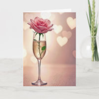 Rosa Rose zum Jubiläum in Champagne