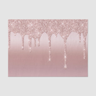 Rosa Roségold Glitter-Trend Glamour Seidenpapier