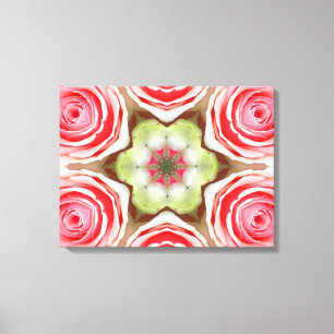 Rosa RoseMandala Leinwanddruck