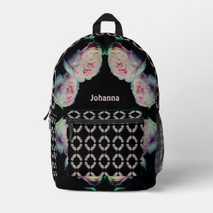 Rosa Rosen Abstrakt Personalisiert Bedruckter Rucksack