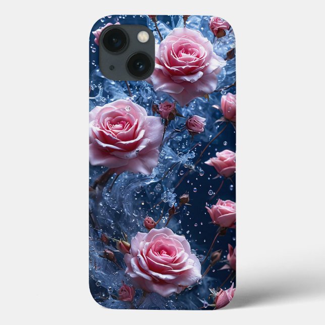 Rosa Rosen, Aquarell Case-Mate iPhone Hülle (Rückseite)