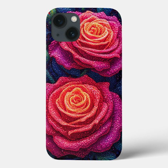 Rosa Rosen, Aquarell Case-Mate iPhone Hülle (Rückseite)