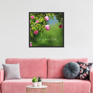 Rosa Rosen Blumen (Fotografie von mir) Leinwanddruck