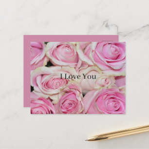 Rosa Rosen Blumen (Fotografie von mir) Liebe Postkarte