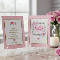 Rosa Rosen-Blumen-Herzen Valentinstag Geschenke