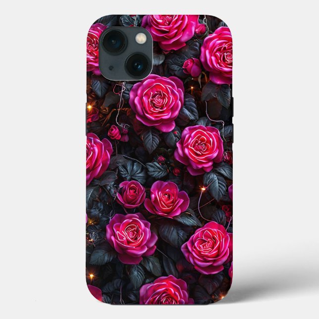 Rosa Rosen Blumenarrangement Weibliches botanische Case-Mate iPhone Hülle (Rückseite)