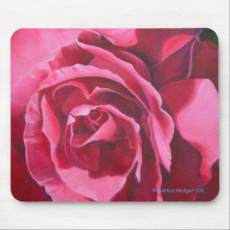 Rosa Rosen-Blumenmäusematte Mousepad