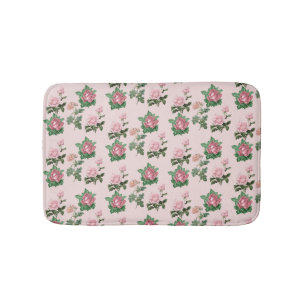 Rosa Rosen Blumentraum Shabby Chic Cottage Kern  Badematte