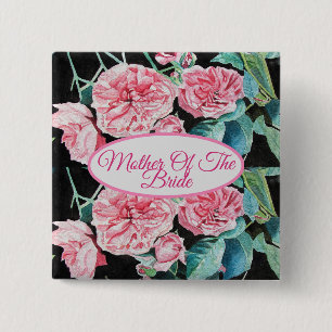 Rosa Rosen Brautmutter Abzeichen Rosen Button