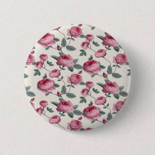 Rosa Rosen Button