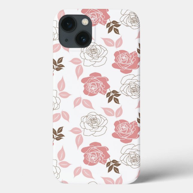 Rosa Rosen Case-Mate iPhone Hülle (Rückseite)