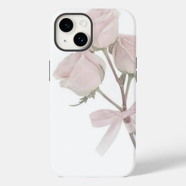 Rosa Rosen Case-Mate iPhone Hülle (Rückseite)
