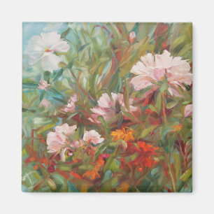 Rosa Rosen, die Magneten malen Magnet