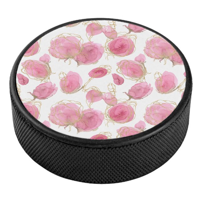 Rosa Rosen Eishockey Puck (3/4)