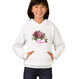 Rosa Rosen-Eleganz-Hoodie Hoodie