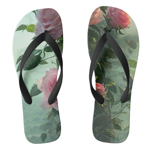 Rosa Rosen - Flip Flops (Fußbett)
