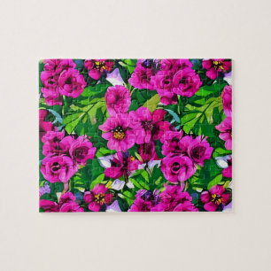 Rosa Rosen Floral Puzzle