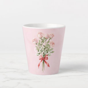 Rosa Rosen Florale Liebe Milchtasse