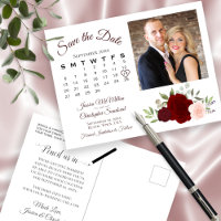 Rosa Rosen Foto & Kalender Save the Date