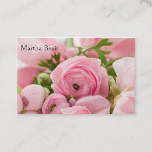 Rosa Rosen für Ihr Modegeschäft Visitenkarte