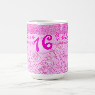 Rosa Rosen für Tasse des Bonbons 16