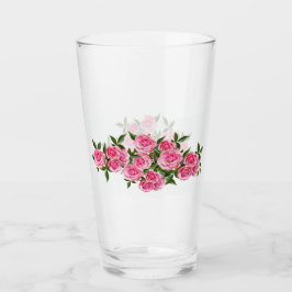 Rosa Rosen Glascup Glas