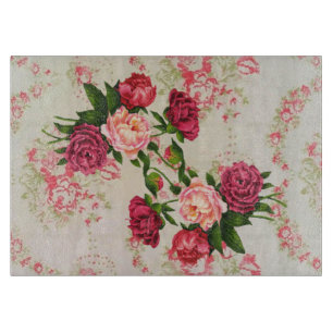 Rosa Rosen-Glasschneiden-Brett Schneidebrett