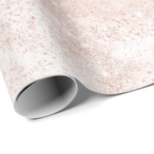 Rosa Rosen-Gold erröten Funken-Pulver-weißes Geschenkpapier