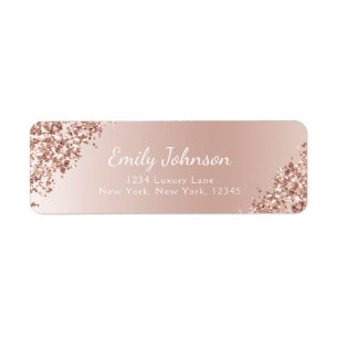 Rosa Rosen-Gold Glitter Funkeln Folie