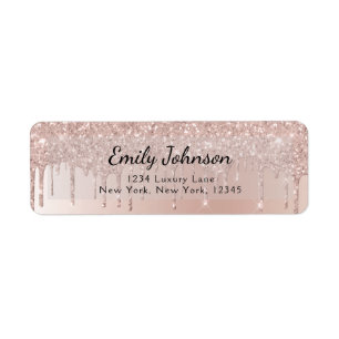 Rosa Rosen-Gold Glitter Funkeln Folie