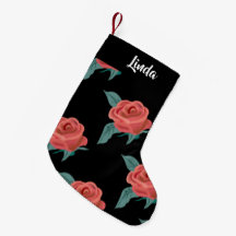 Rosa Rosen in schwarz