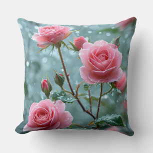 Rosa Rosen Kissen