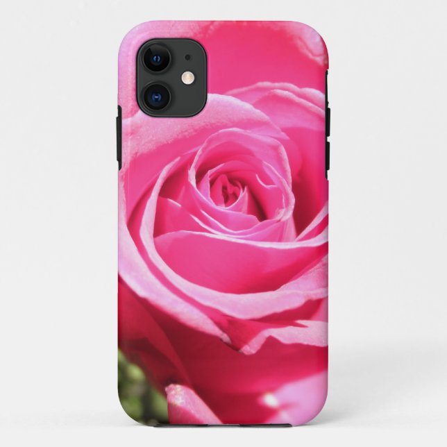 Rosa Rosen-Knospen-Blumen-BlumenFoto Case-Mate iPhone Hülle (Rückseite)