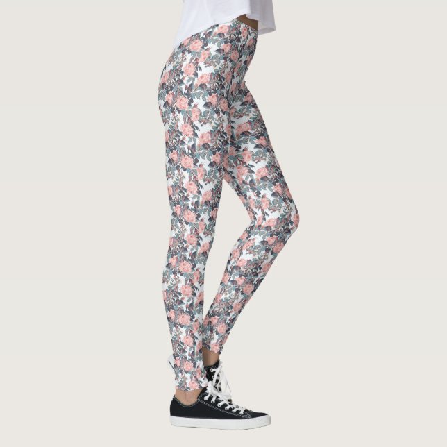 Rosa Rosen Leggings (Rechts)