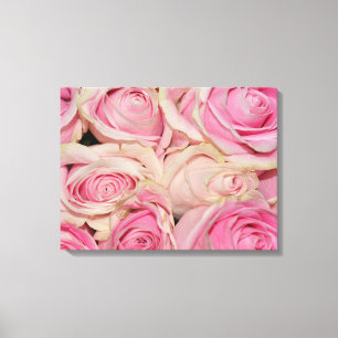 Rosa Rosen Leinwanddruck