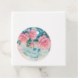 Rosa Rosen Malerei Brautparty CUSTOM Geschenkanhänger