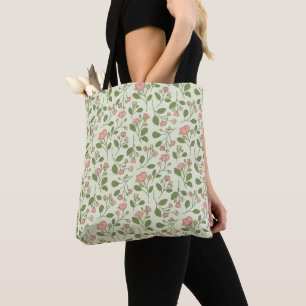 Rosa Rosen Muster-Tasche