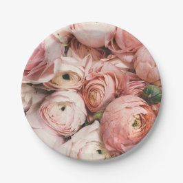 Rosa Rosen Pappteller