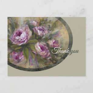 Rosa Rosen Postkarte