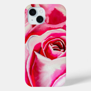 Rosa Rosen romantische Aquarellkunst Case-Mate iPhone Hülle