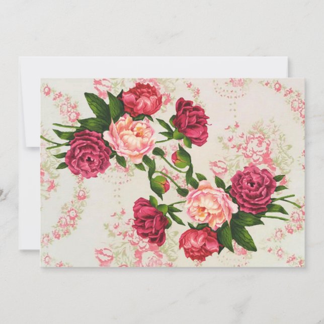 Rosa Rosen Save the Date (Vorderseite)