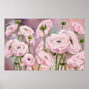 Rosa Rosen - Speziell für Sie - Originalgemälde Poster