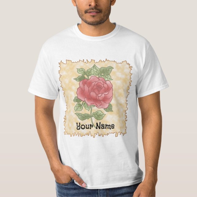 Rosa Rosen T-Shirt  (Vorderseite)