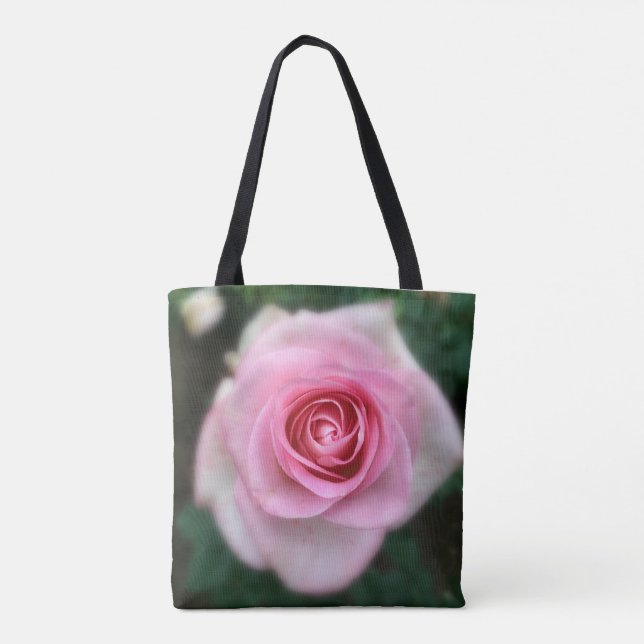 Rosa Rosen-Tasche (Rückseite)