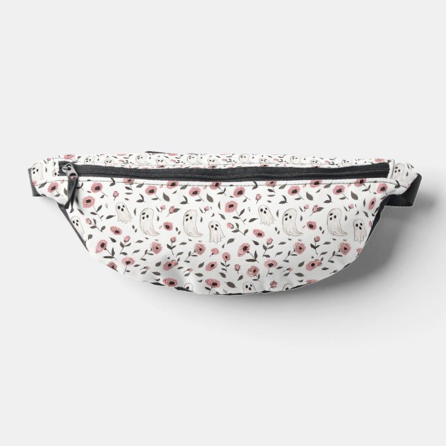 Rosa Rosen und Geistermuster Fanny Pack Bauchtasche (Ablage )