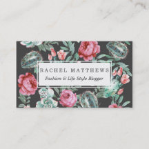 Rosa Rosen und saftiges Kaktus-Muster auf