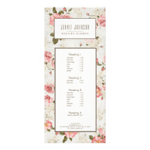 Rosa Rosen Vintage-Blumenmuster Geschäft