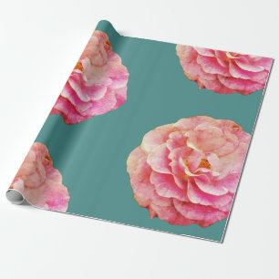 Rosa Rosen Wrapping Paper Geschenkpapier