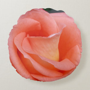 Rosa Rosenblätter Rundes Kissen